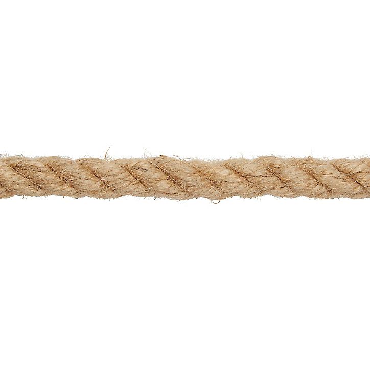 Corde torsadée en jute Diall ø10 mm, 10 m