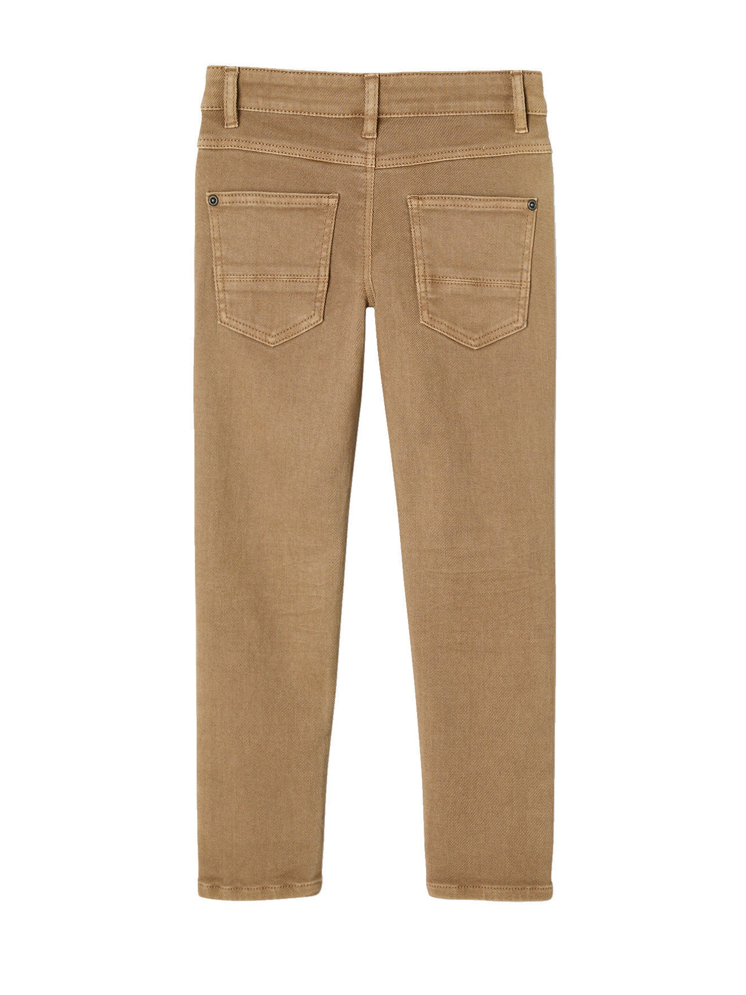 Vertbaudet Jungen Slim-Fit-Hose, Hüftweite SLIM, Bundweite verstellbar beige