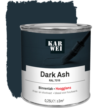 KARWEI binnenlak hoogglans RAL 7016 dark ash 250 ml