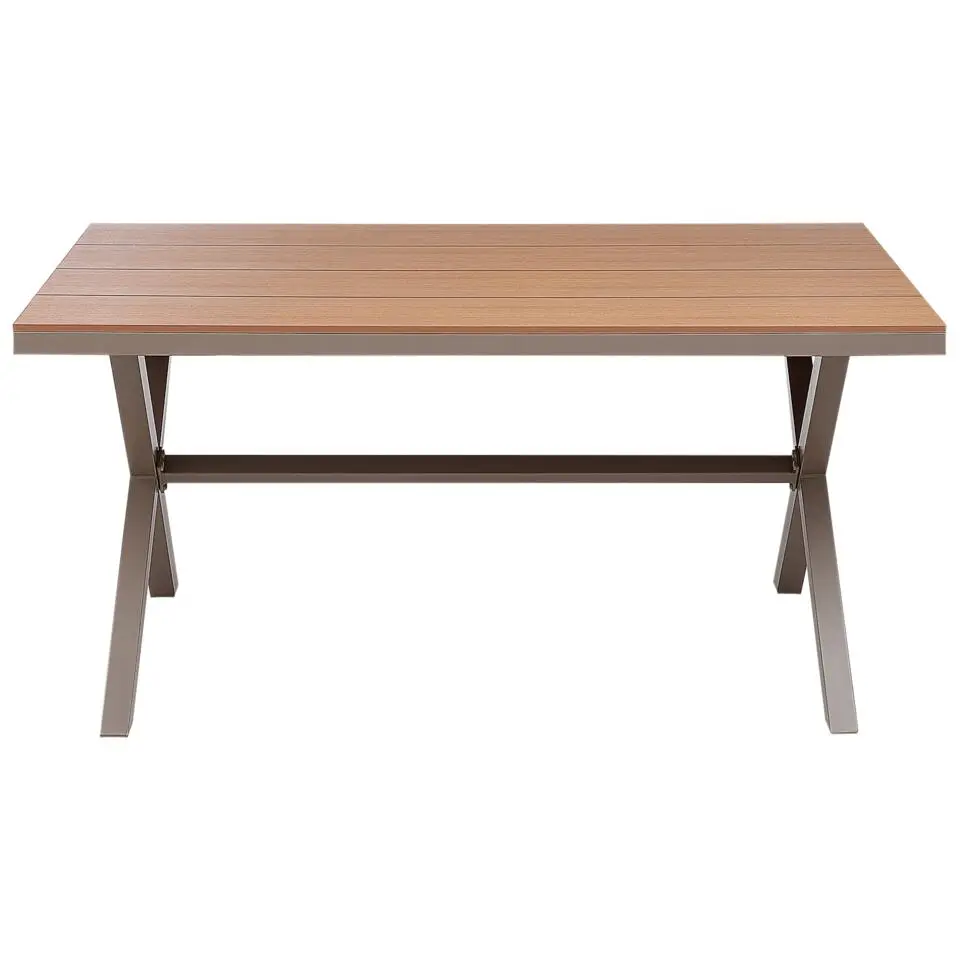 TIANO - Tuintafel - Taupe - Aluminium