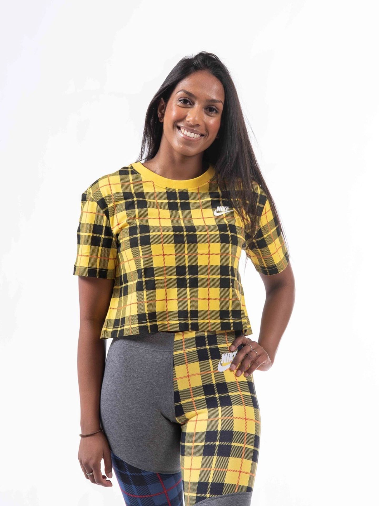 Sportswear Tee Futura Plaid Crop