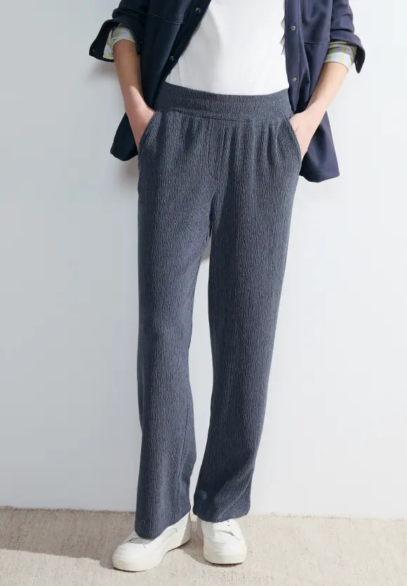 Loose Fit Hose - casual denim blue