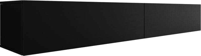 Meubella - TV-Meubel Flame - Mat Zwart - 200 cm