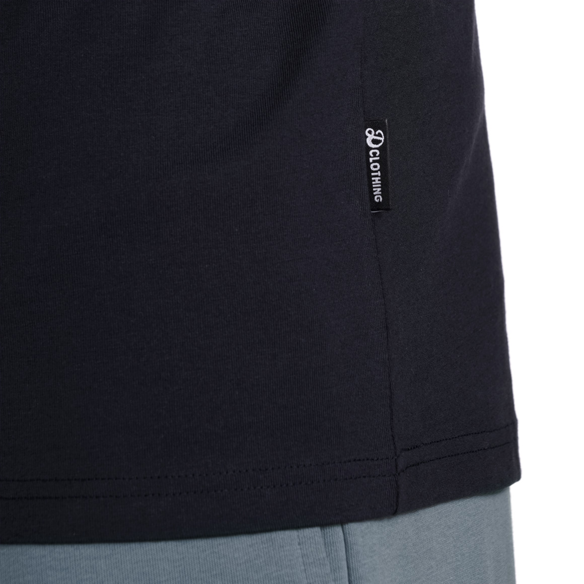 VanVaan Denim Herren T-Shirt mit Brust-Print dunkelblau