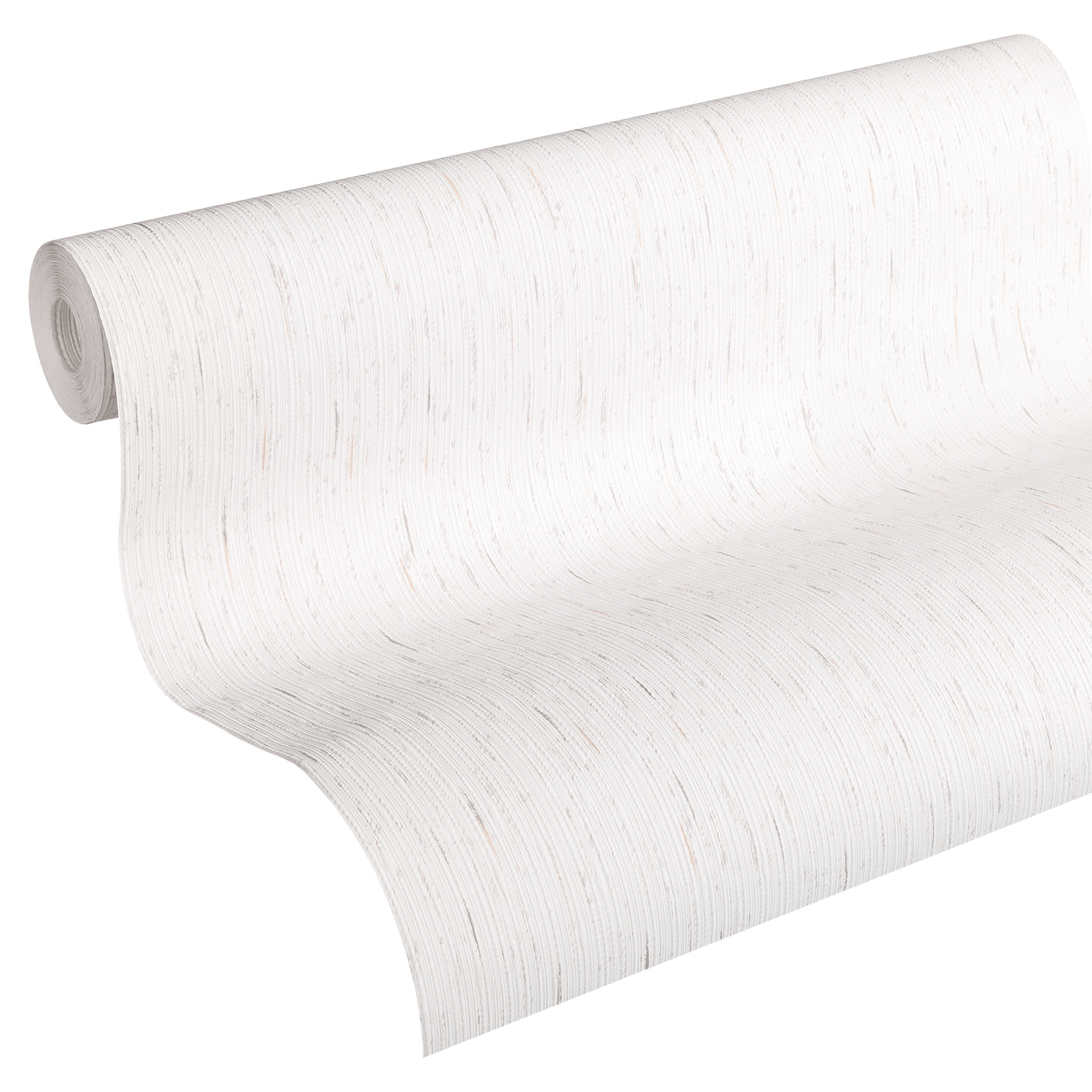 Papiertapete - weiß - Uni - 10 Meter