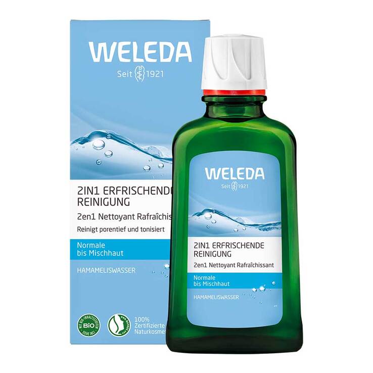 Weleda Erfrischende 2in1 Reinigung Milch, 100 ml