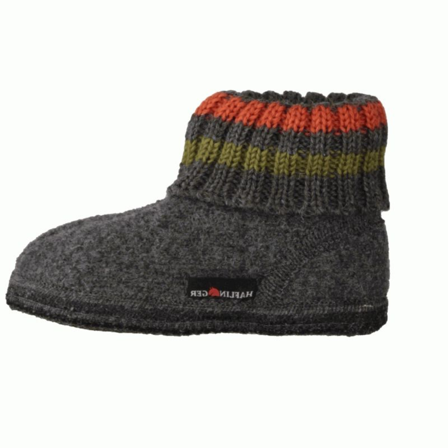Haflinger Hausschuhe grau