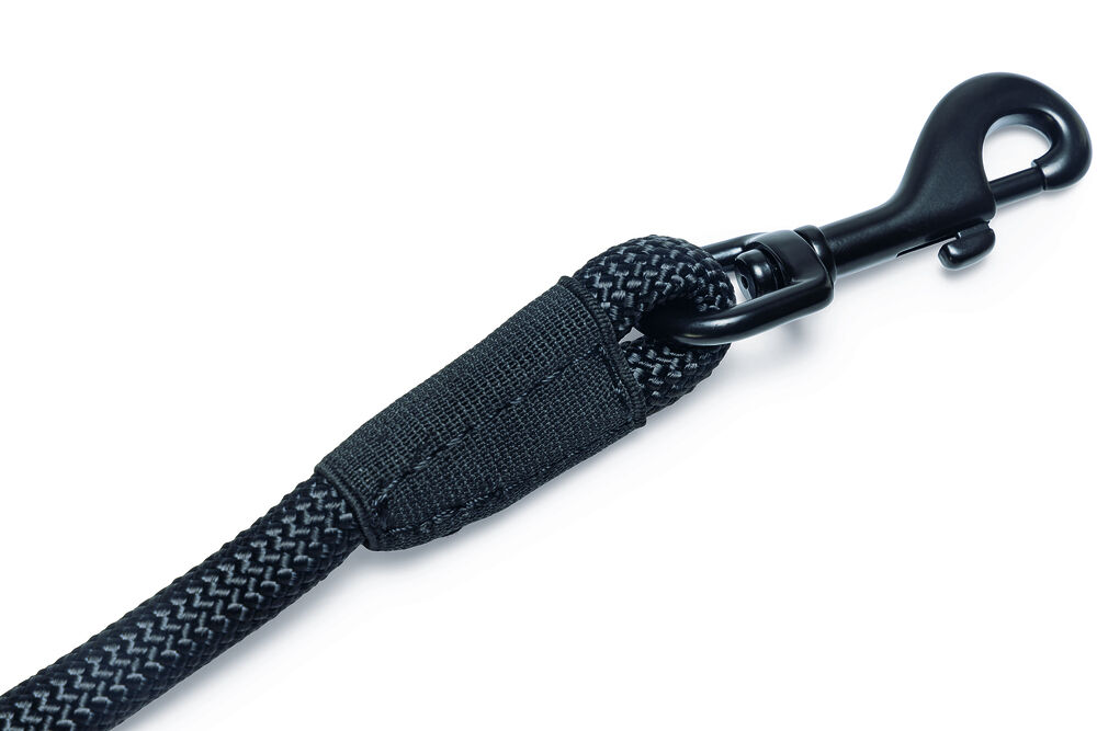 Beeztees Premium Parinca - Hondenriem - zwart - 1.2 cm - 280 cm