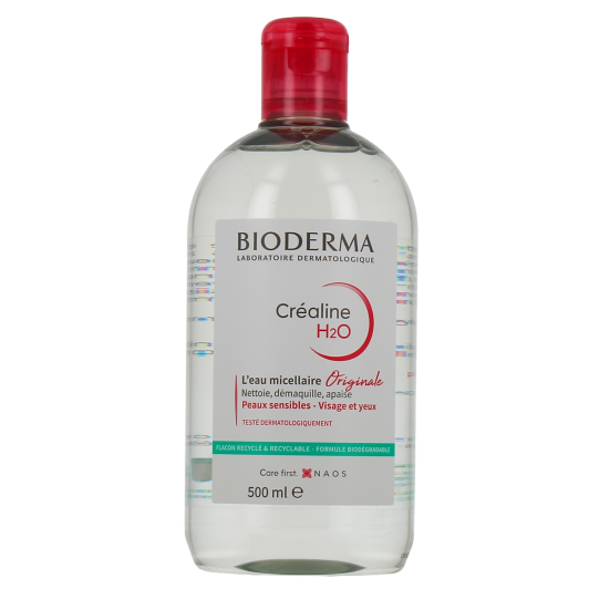 Crealine H20 Eau micellaire Bioderma  - Démaquillant peau sensible