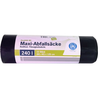 TRIline Sac poubelle Maxi, vert/noir, 240 litres