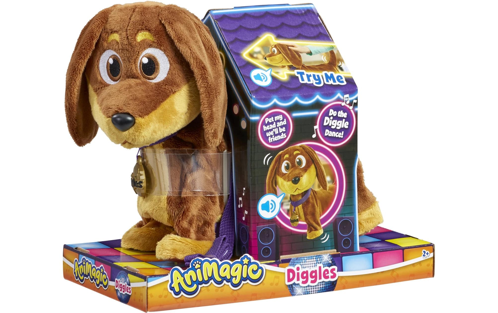 Plüschfigur »Max Bersinger Animagic Diggles Dog«