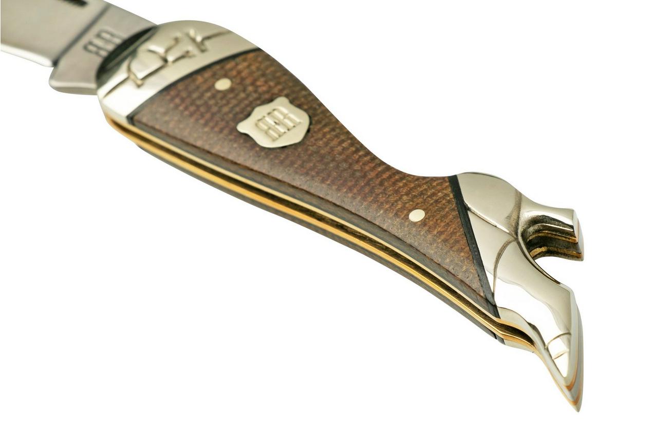 Rough Ryder Brown Burlap Lady Leg Knife, RR2335 zakmes