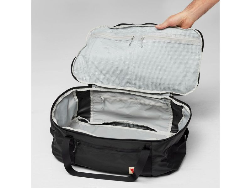 Fjällräven Duffle Bag High Coast Duffel 36 Schwarz Leichte und vielseitige Tasche mit verschiedenen Tragemöglichkeiten