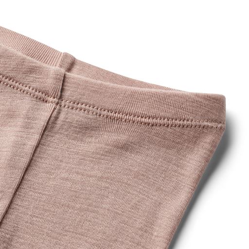 Wheat Agi Wool Baby Leggings, Dry Rose, 92 cm