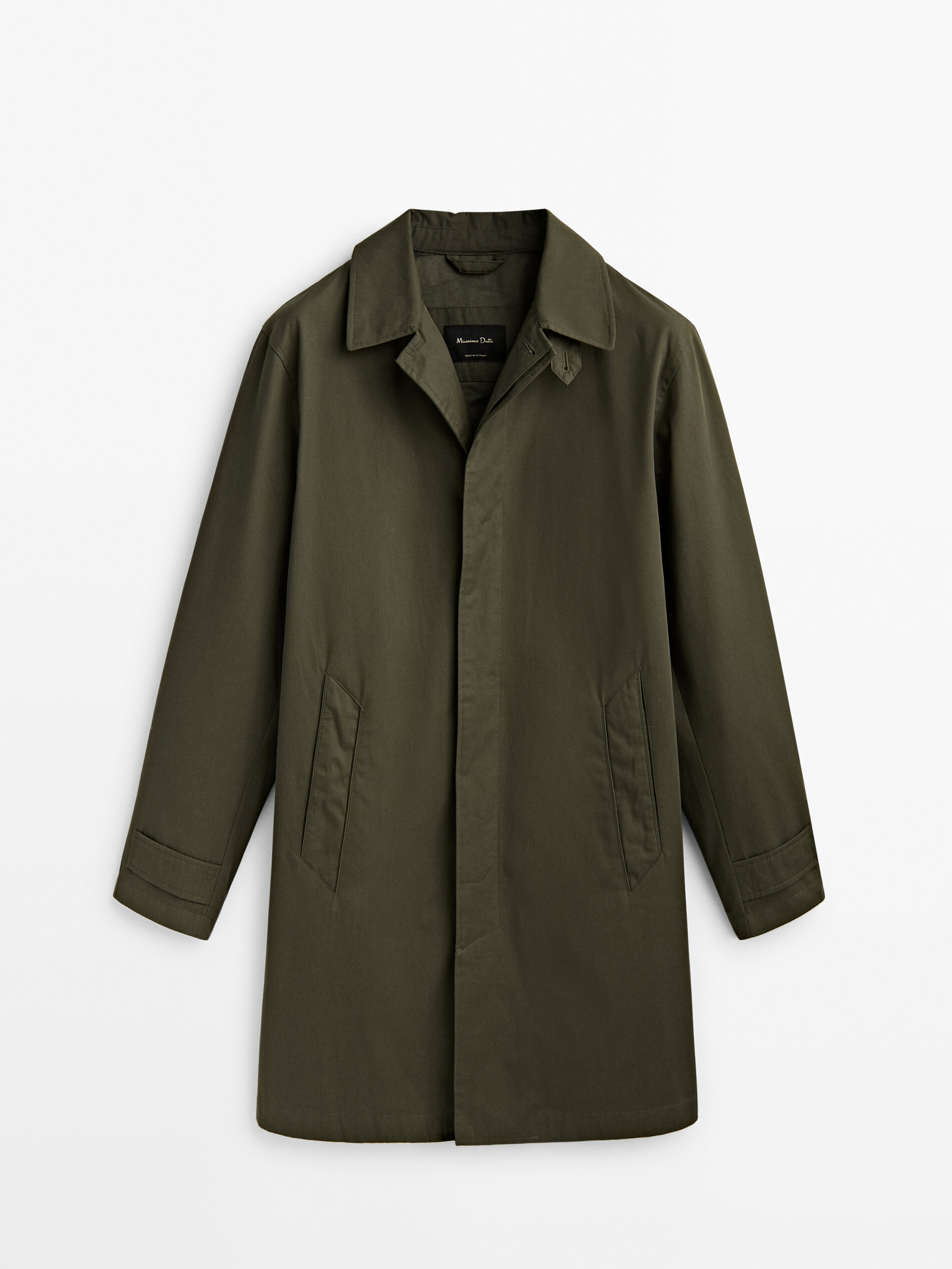 Chaqueta trench coat algodón - KHAKI