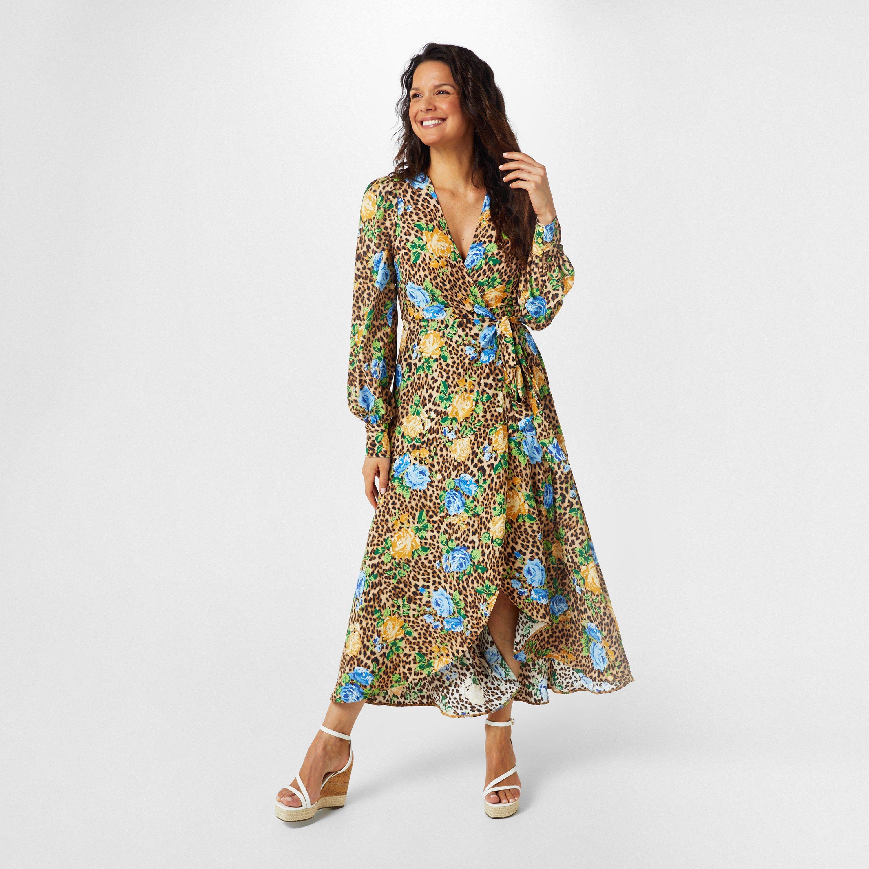 Biba Printed Wrap Dress