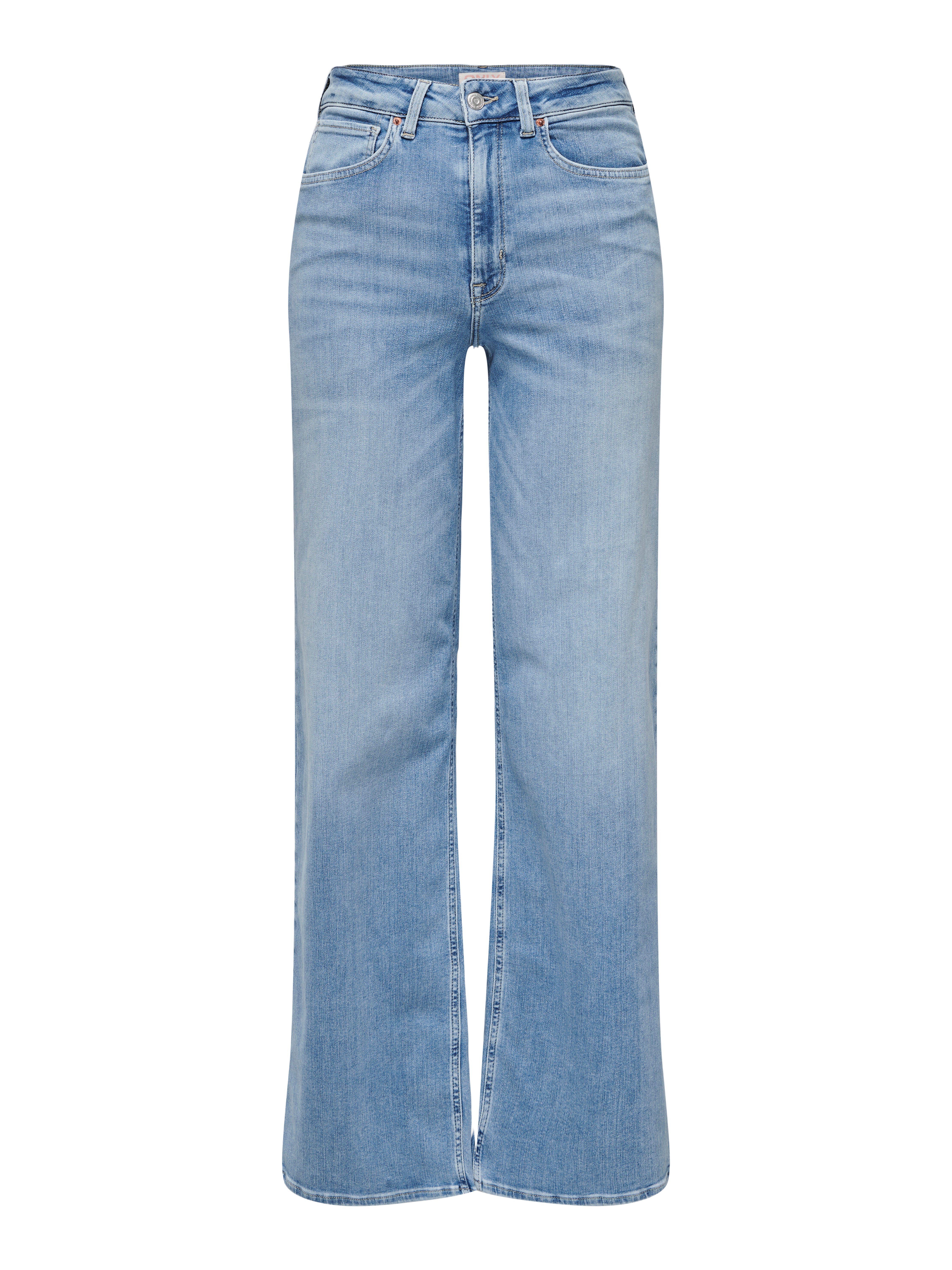 ONLMADISON Hohe Taille Weiter Beinschnitt Jeans Light Blue Denim