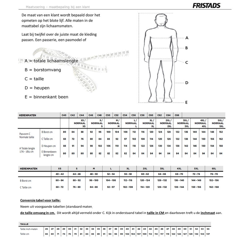 Fristads werkbroek met kniezakken 2084 P154 54 zwart