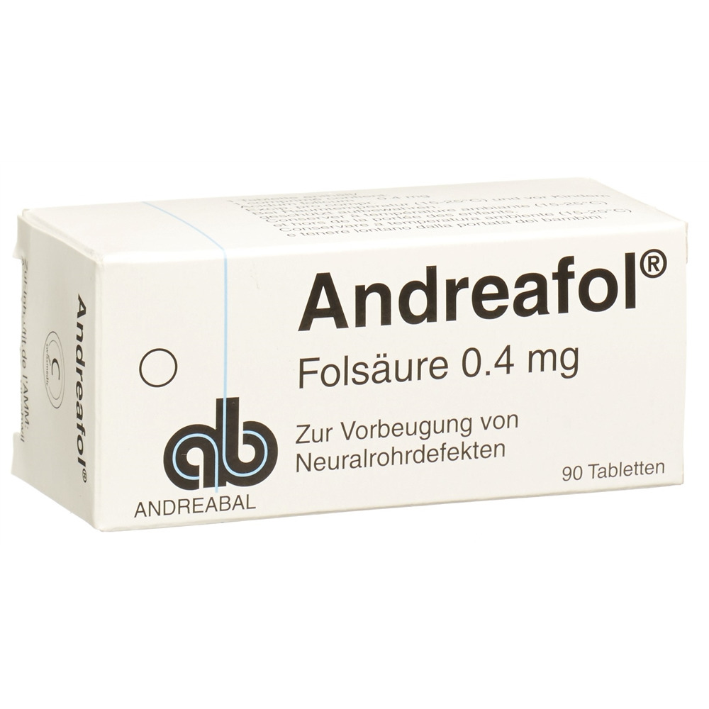 ANDREAFOL Tabl 0.4 mg Blist 90 Stk<br>90 Stück, Blister, Tablette