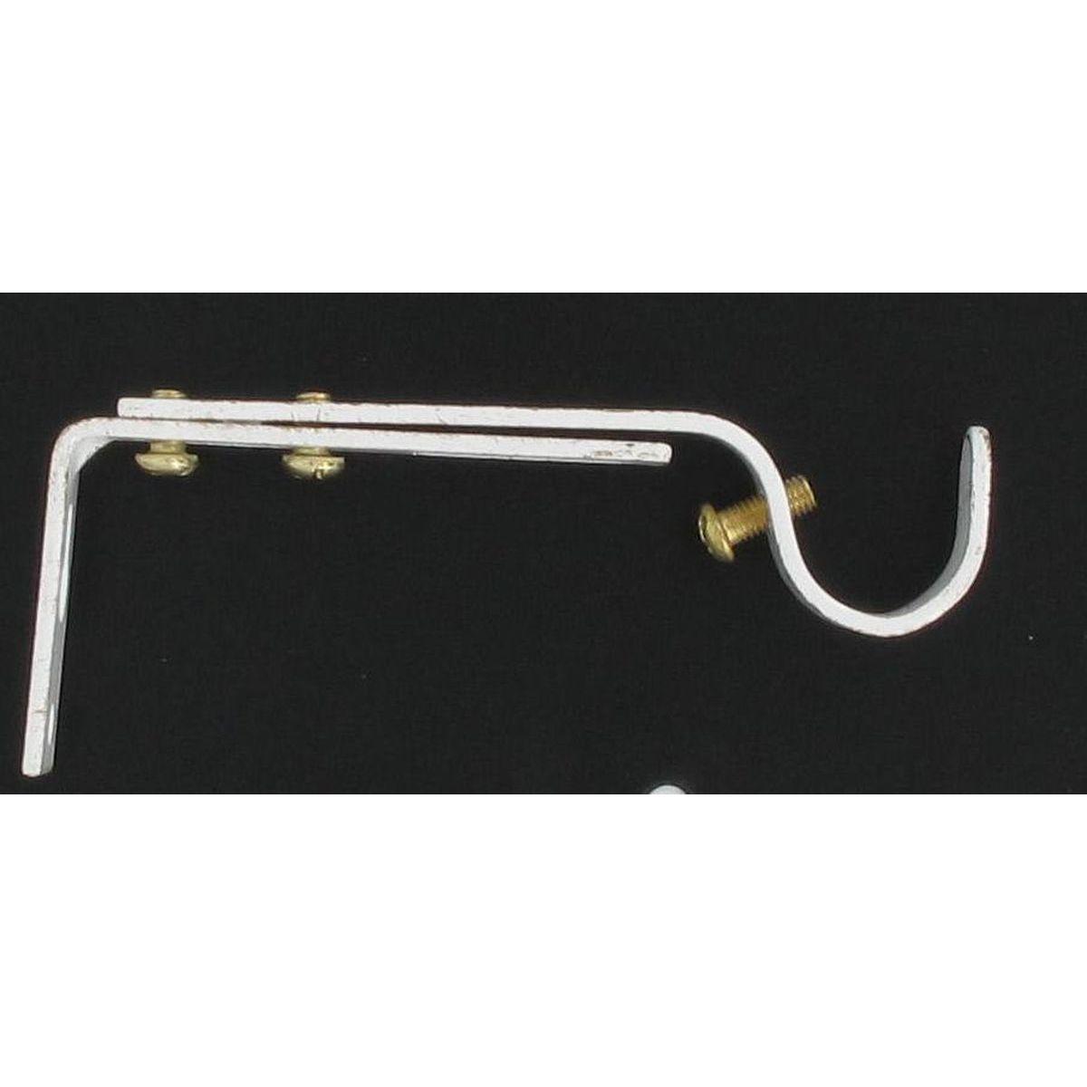 SUPPORT GOUTTIERE EXT D20 110 150 MM X2 BLANC OR