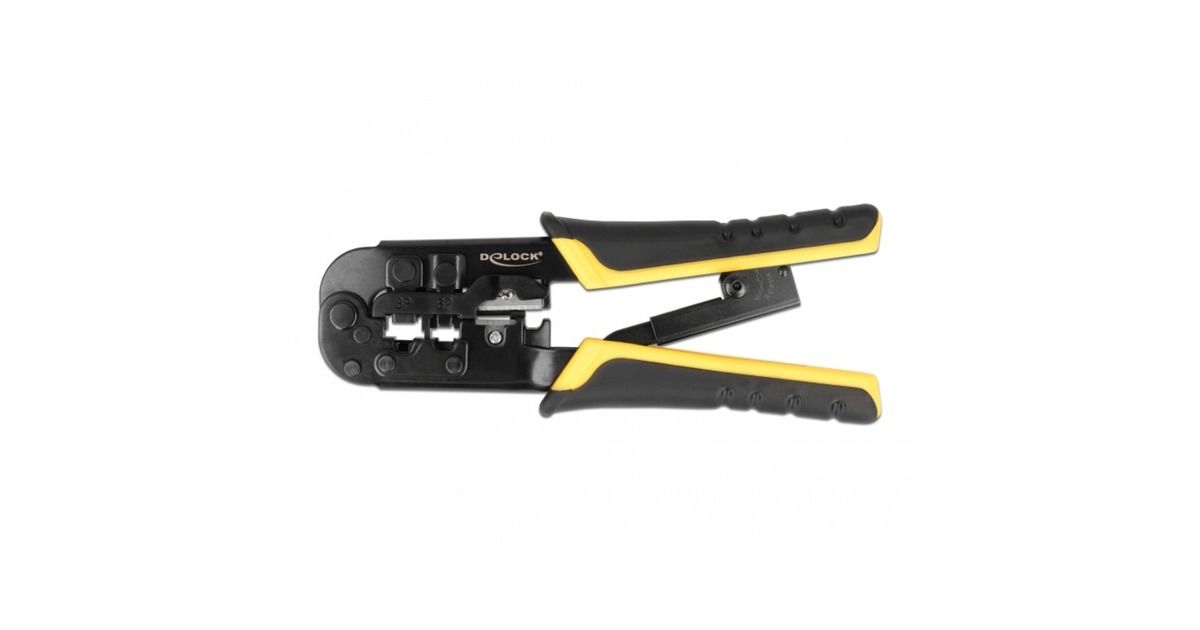 DeLOCKUniversal Crimpingtool with wire stripper 90505 krimptang  (Zwart)