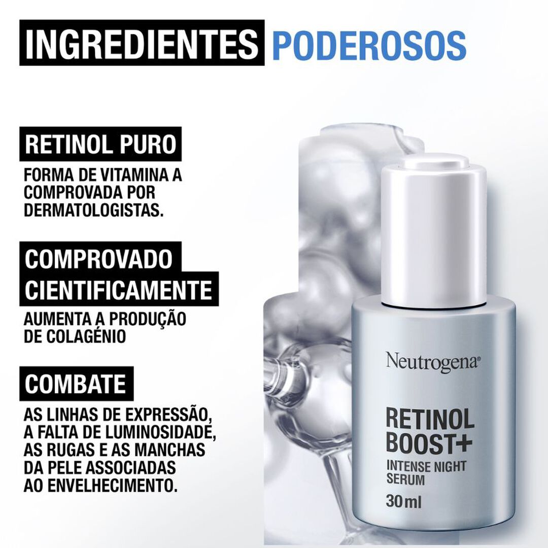 NEUTROGENA  Retinol Boost+  Sérum de Noite Intenso - 30ml
