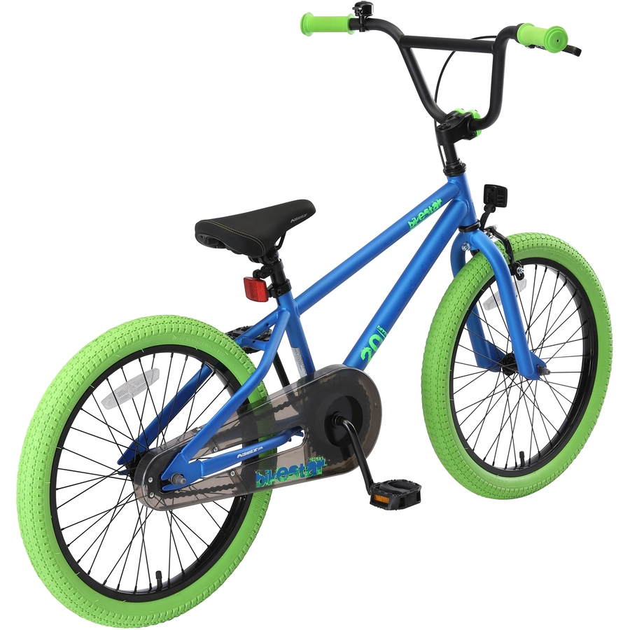 Bikestar Kinderrad 20 Zoll BMX blau, grün