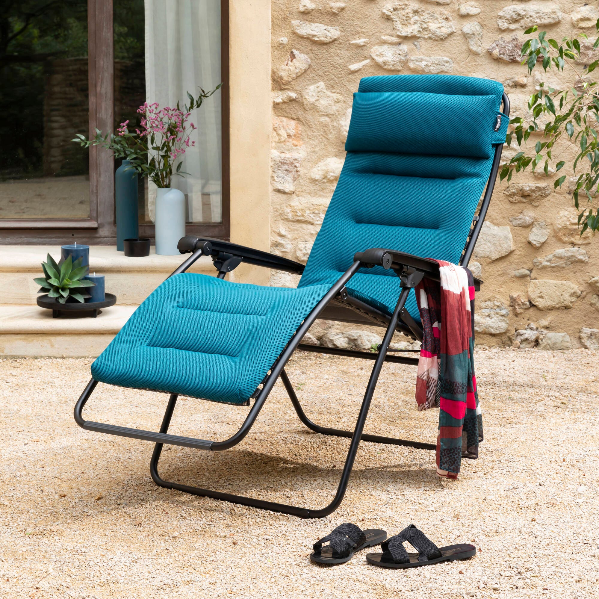Gepolsterte Zero-Gravity-Relaxliege RSX Clip AirComfort® Blau Coral Blue