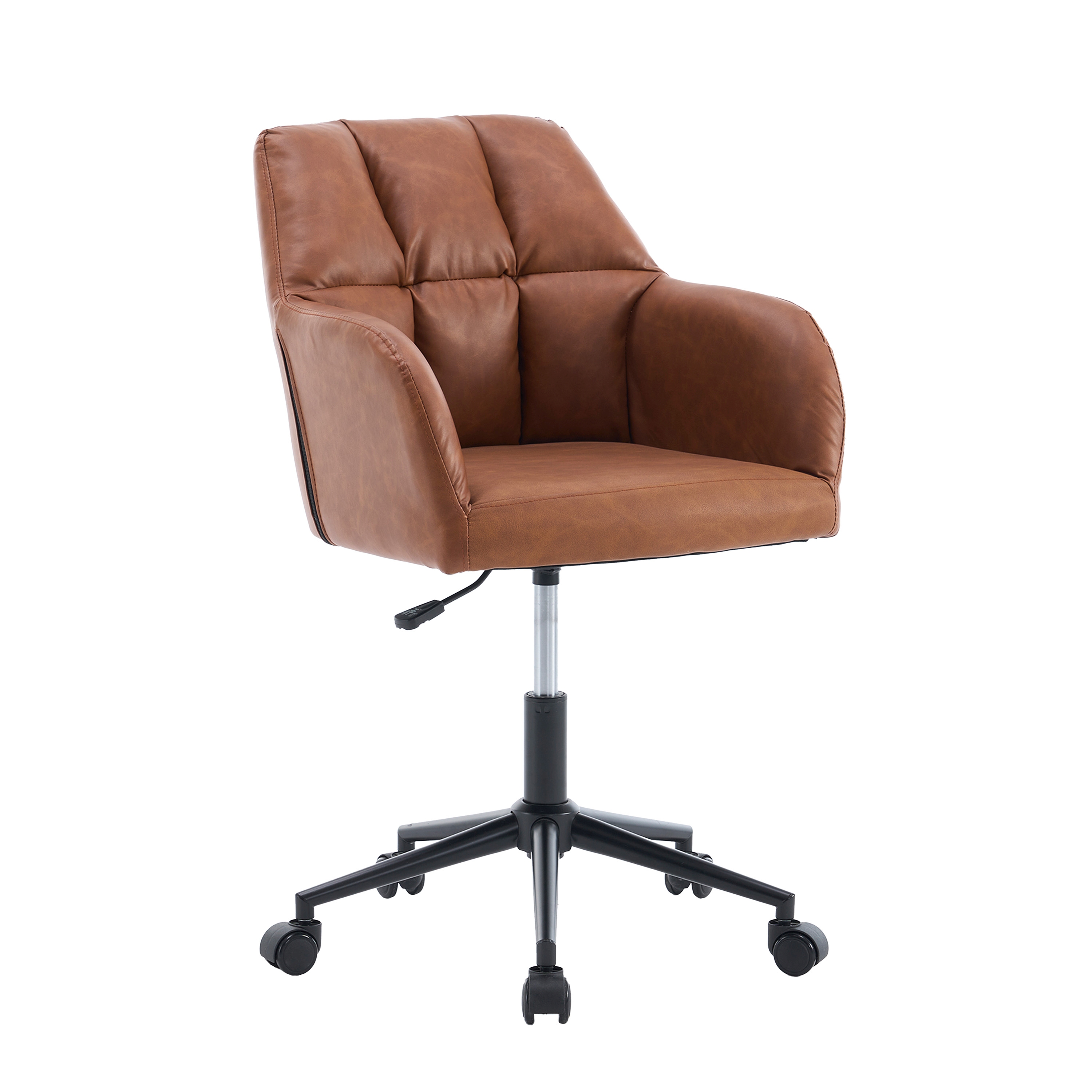 Bürostuhl Leder PORTO braun
