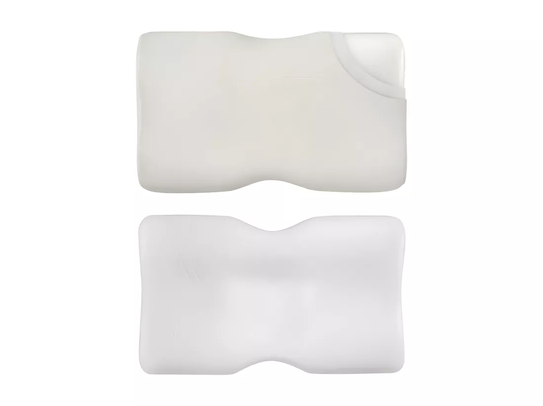 Oreiller Ergonomique Cervical avec taie d'oreiller rafraîchissante ICE FraîcheTouch - 60x35x12 - DUO PREMIUM