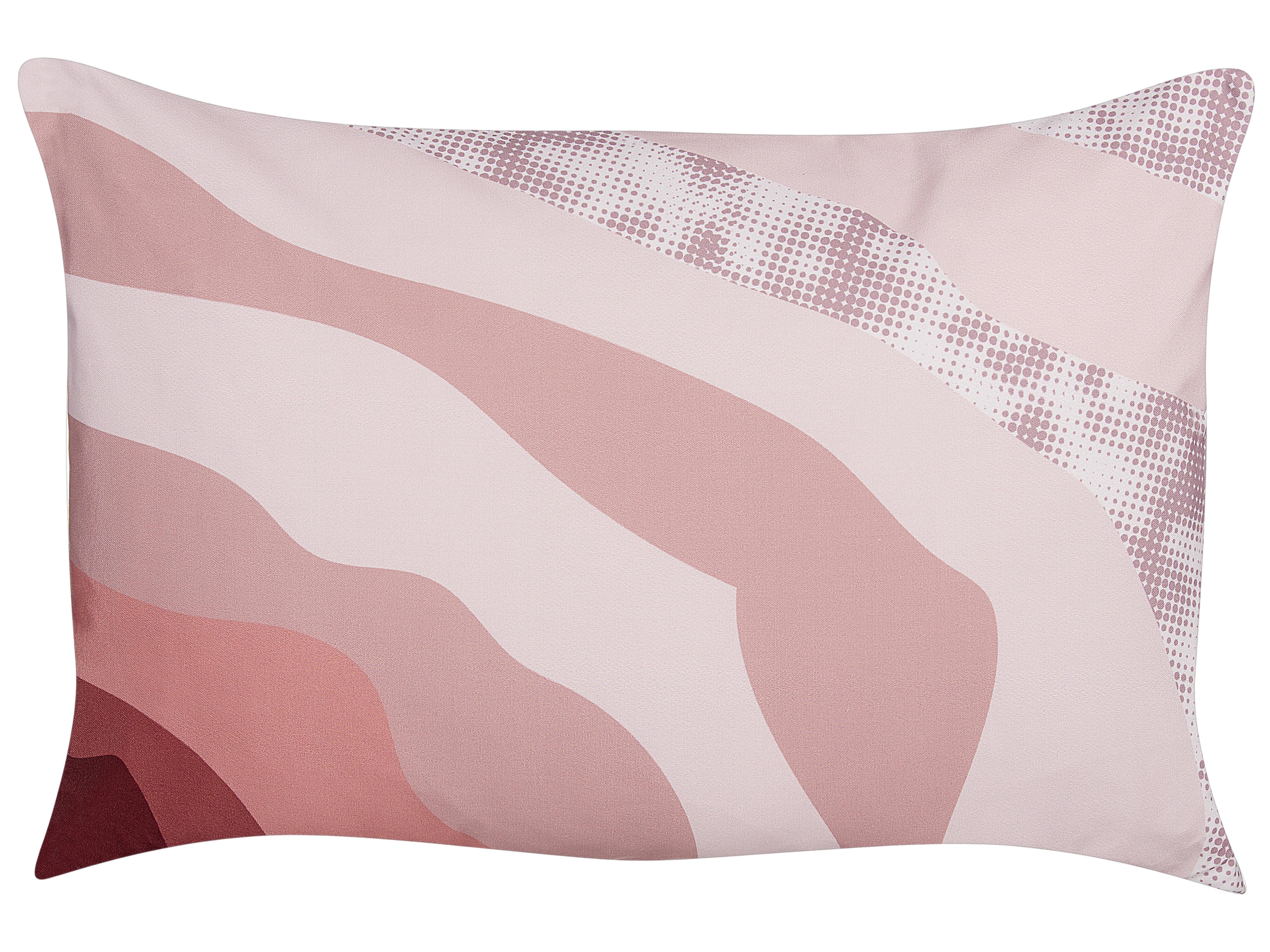 Set van 2 tuinkussens CAMPEI abstract patroon 40 x 60 cm Roze
