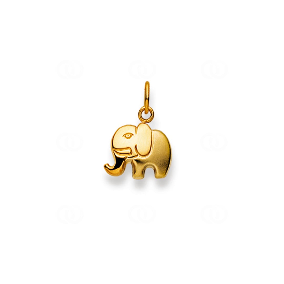 Anhänger 750/18 K Gelbgold Elefant
