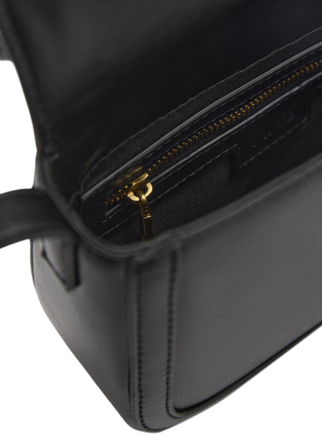 MANGO Crossbody bag with flap Black