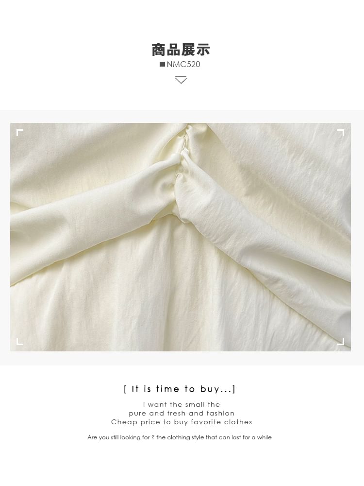 Lemongrass - V-hals peplum haltertop