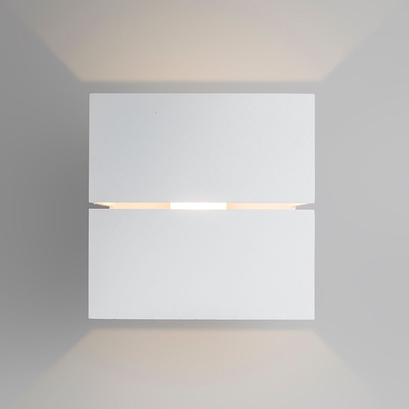 Moderne wandlamp wit 9,7 cm - Transfer Groove