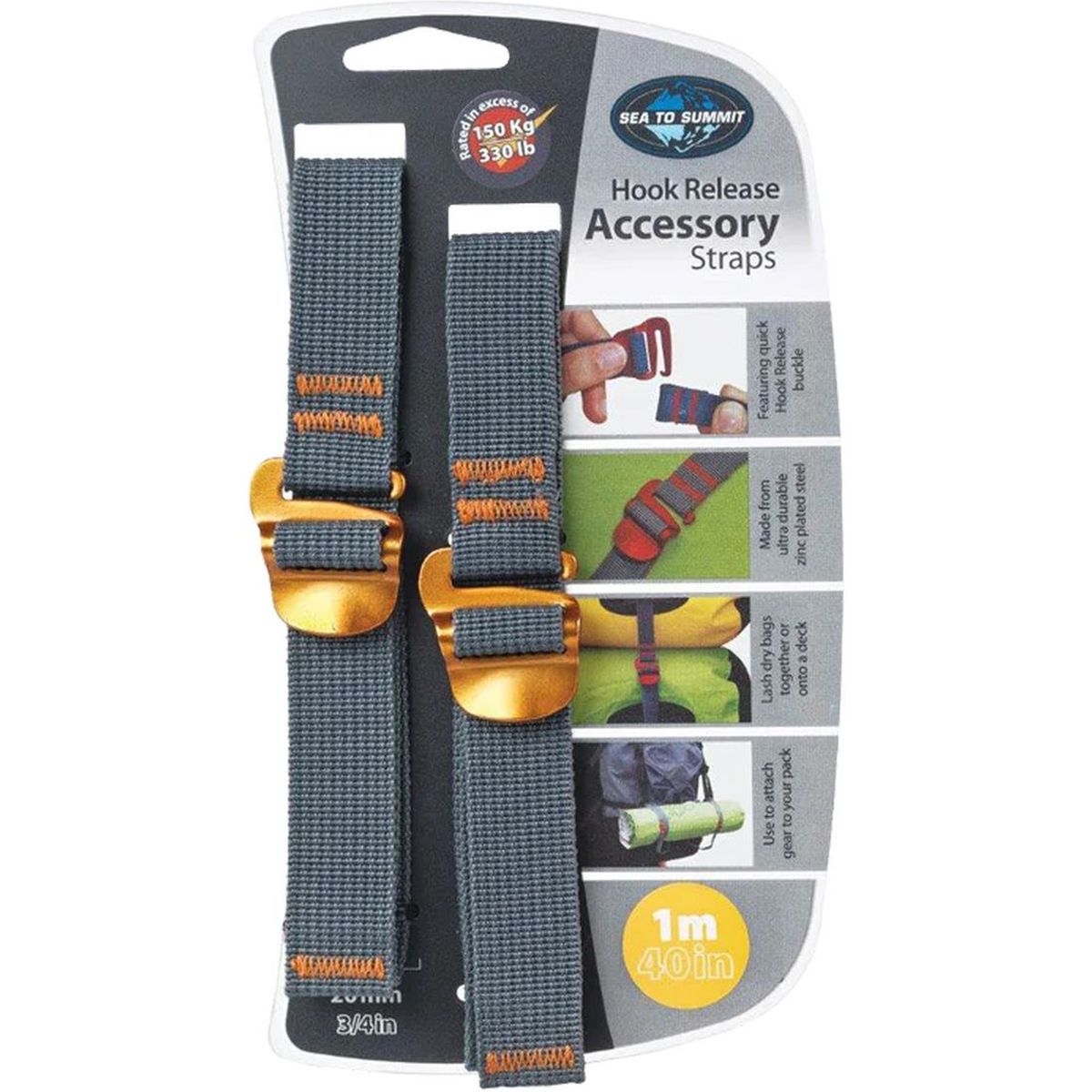 Sea to SummitTie Down Strap 20mm w. hook