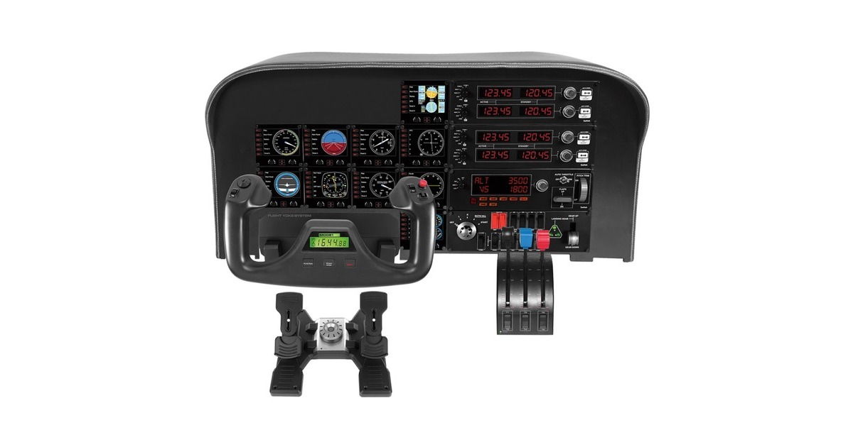 Logitech GSaitek Pro Flight Multi Panel instrumentenpaneel  (Zwart, PC)