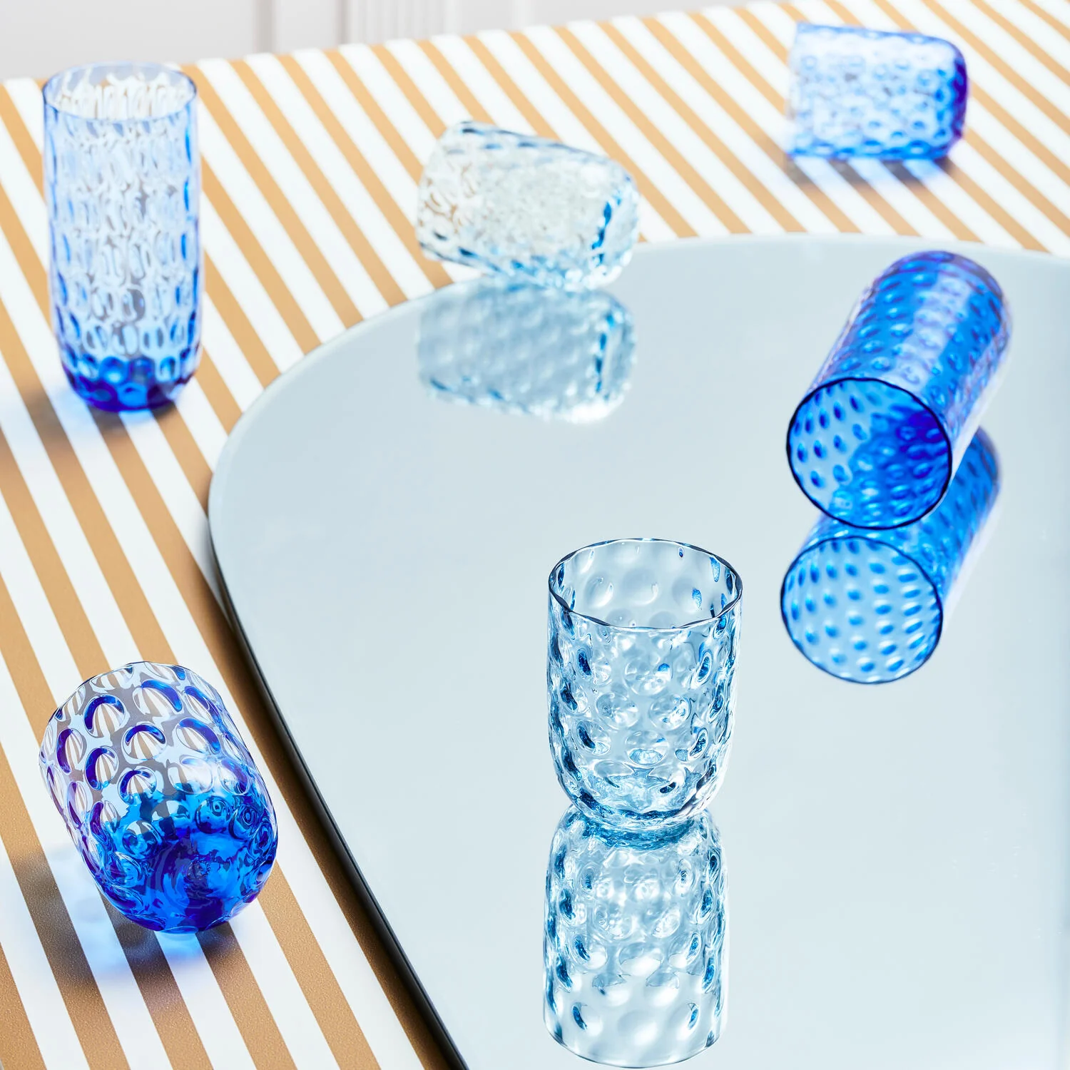 Kodanska  Danish Summer Tumbler glas, blå - 25 cl