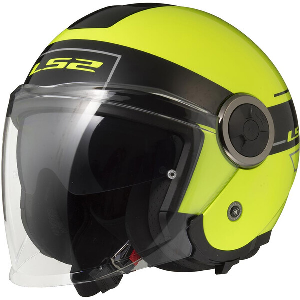LS2 - Casque OF620 Classy Classic Jaune fluo / Noir / Brillant