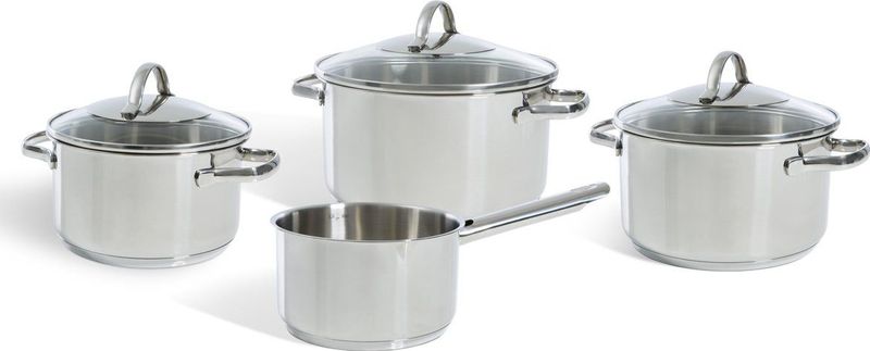 BK Essentials - Pannenset - 4-delig - Roestvrij Staal