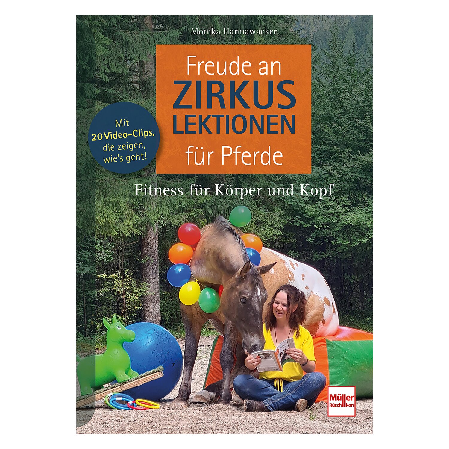 Freude an Zirkuslektionen mit Pferden