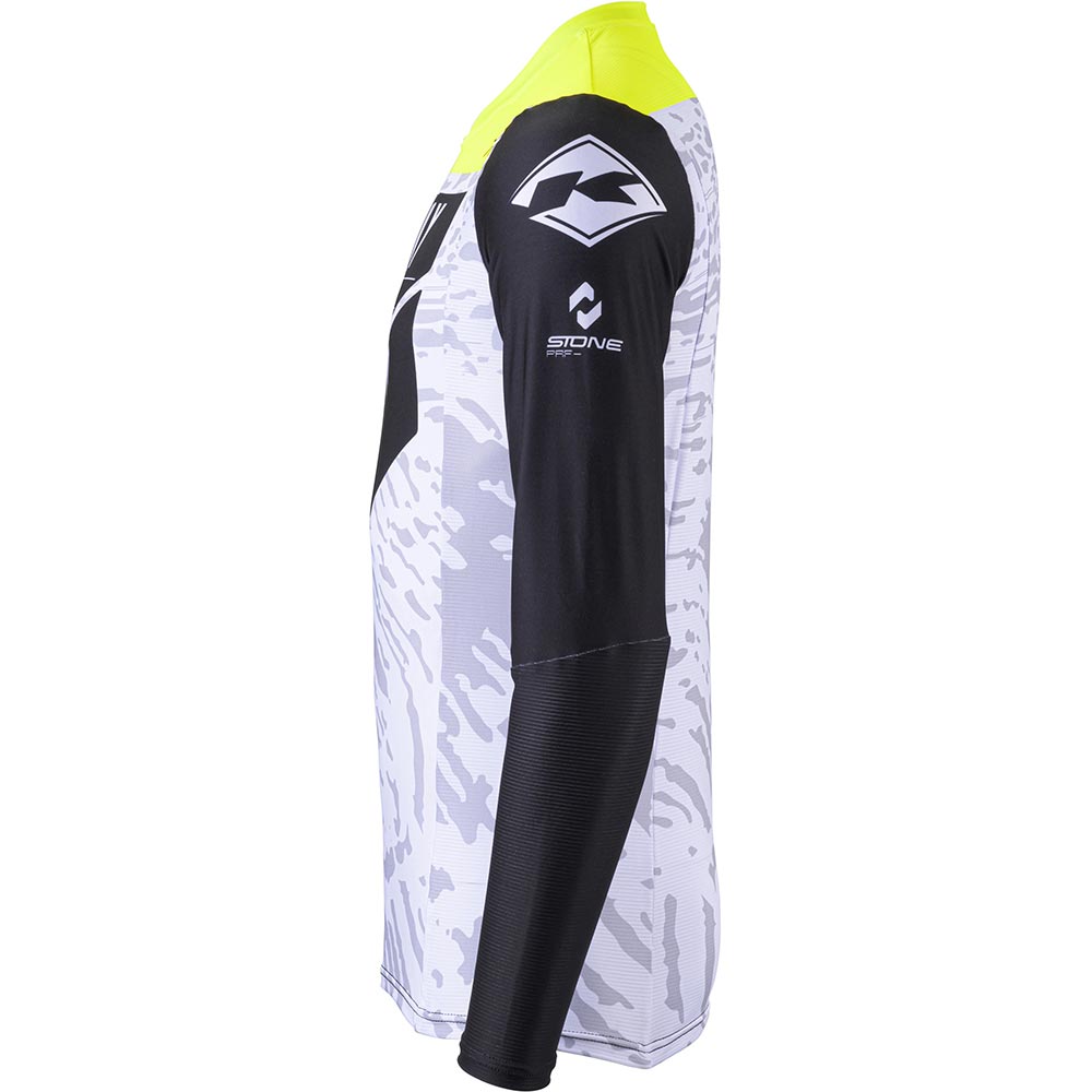Kenny - Maillot Performance Stone Blanc / Noir / Jaune