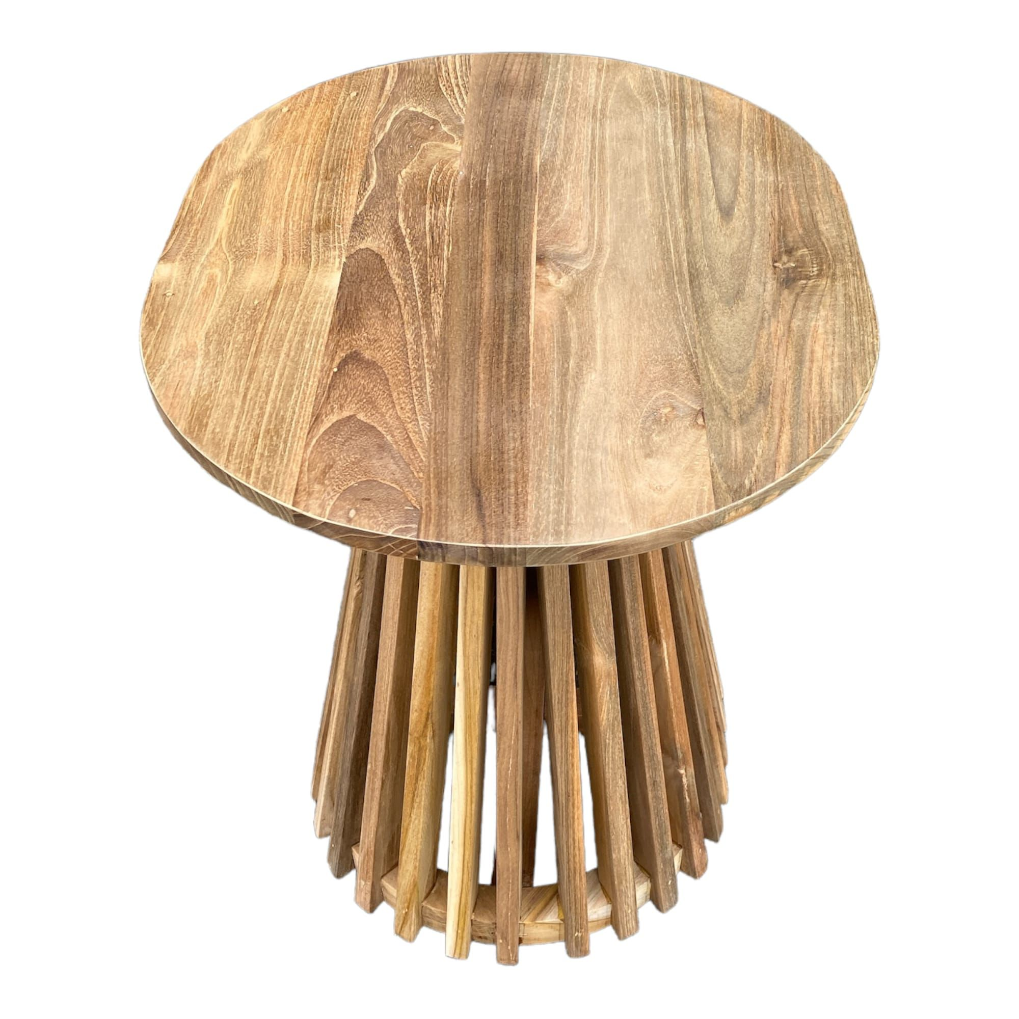 Amsar bijzet tafel ovaal Naturel 50cm