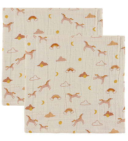 Liewood Spucktücher - 2er-Pack - 65x65 cm - Lewis - Dream/Ecru