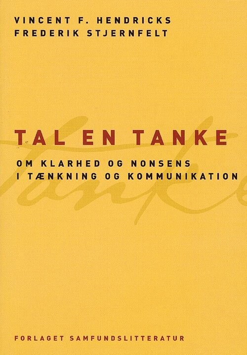 Tal En Tanke - Frederik Stjernfelt - Bog