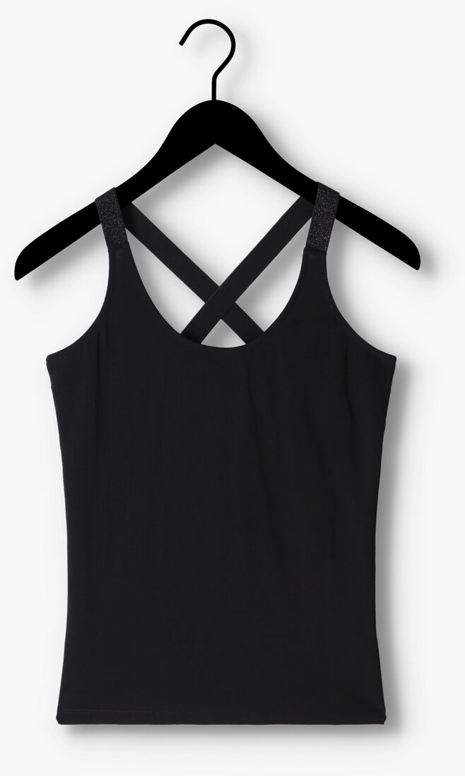 SUMMUM zwarte summum top top crossband (3s3720)