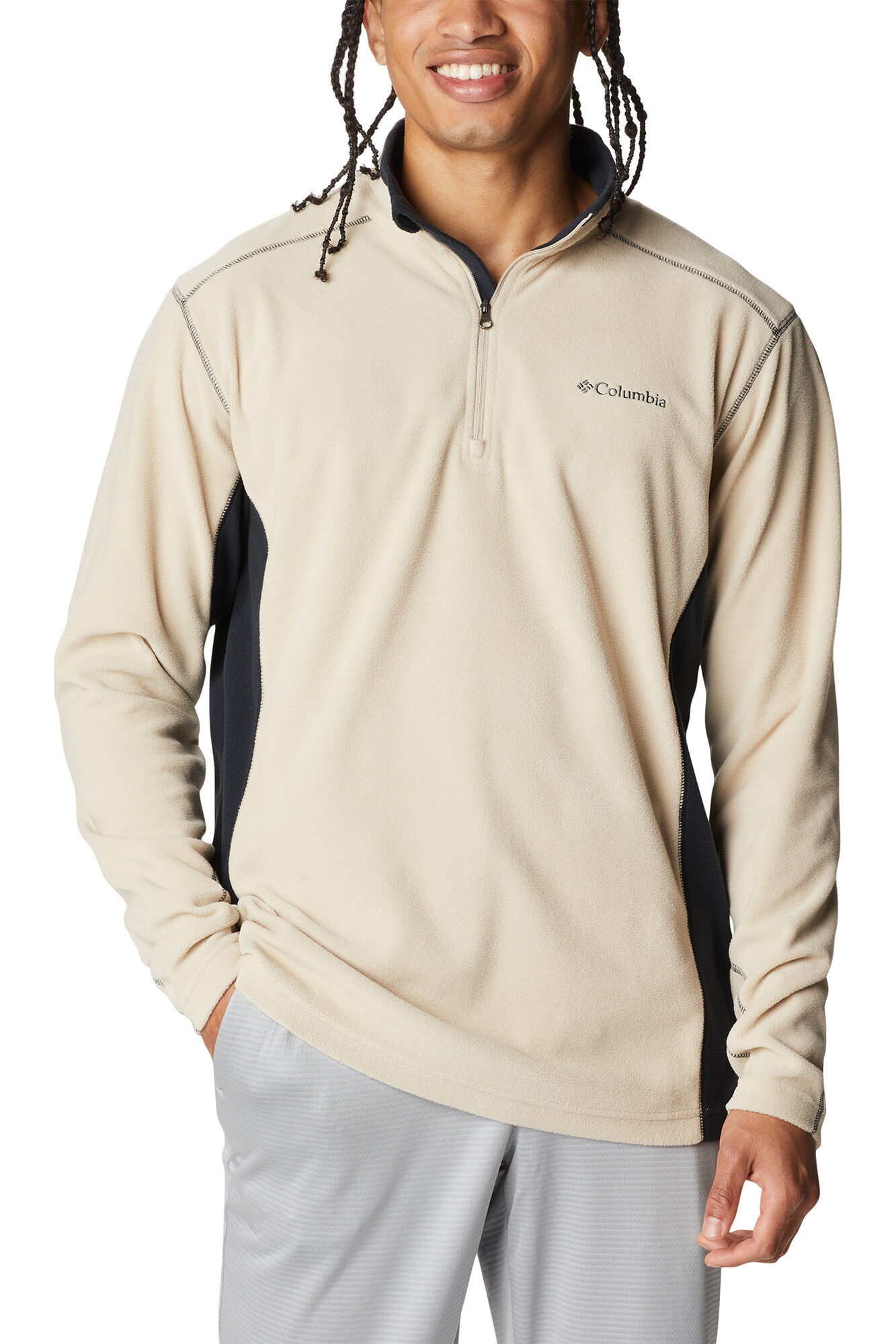 Forro Columbia Klamath Range™ com meio zíper - Marrom