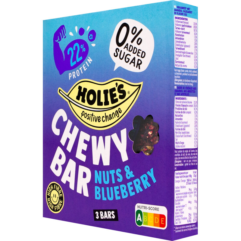 Holie's Chewy bar nuts & blueberry