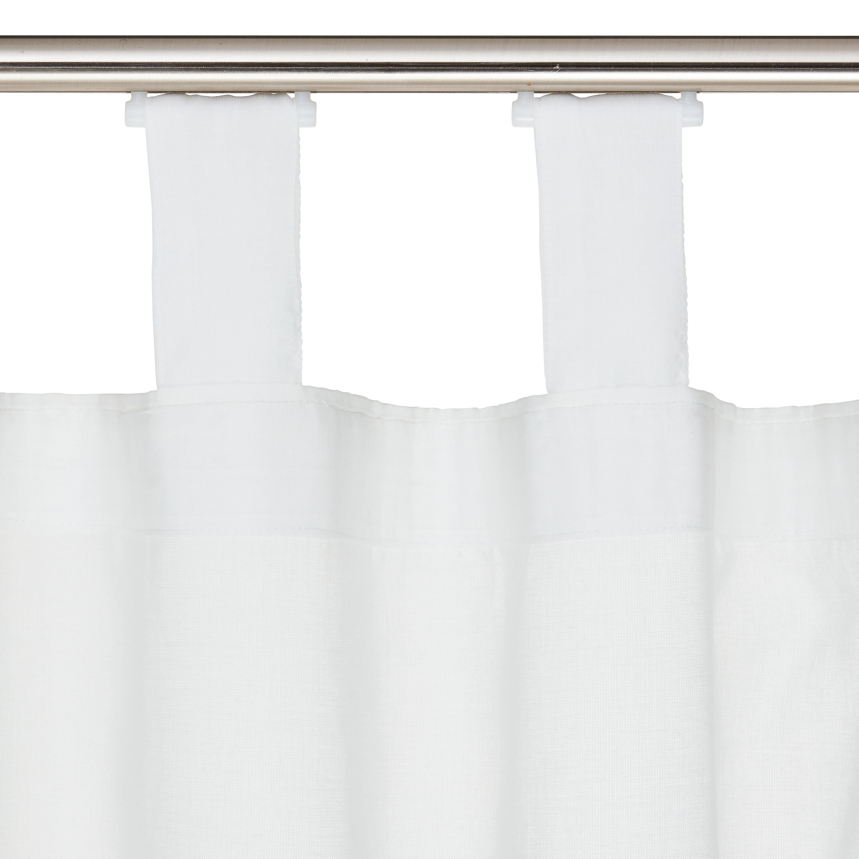 TIMO Fertigvorhang Tag - Weiss / B: 140.0 cm x H: 260.0 cm