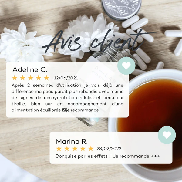 D-lab Absolu Hyaluronique | Réhydratation profonde - 2.5 mois flacon en verre de 28 gélules végétales. cure de 28 jours